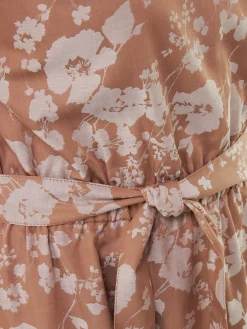Kleid kurzarm aus Bio Baumwolle(macchiato, 38)