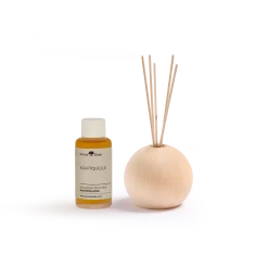 KraftquelleRaumduft Set mit Zirbenholzdiffuser, rund