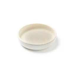 Kresseteller aus weißem TerracottaH 4 cm, ø 17 cm
