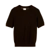 Kurzarmpullover aus Yakwolle(espresso, XS)