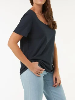 Kurzarmshirt aus Bio Baumwolle(navy, 38)