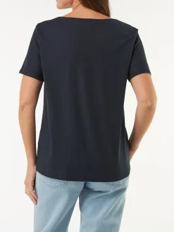 Kurzarmshirt aus Bio Baumwolle(navy, 38)