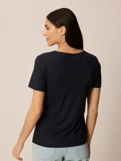 Kurzarmshirt aus Bio Baumwolle(navy, 38)