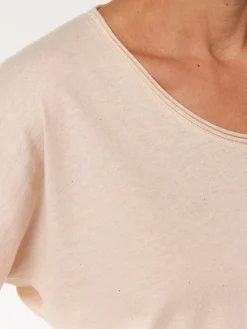 Kurzarmshirt aus Bio Baumwolle/Hanf(natur, 36)