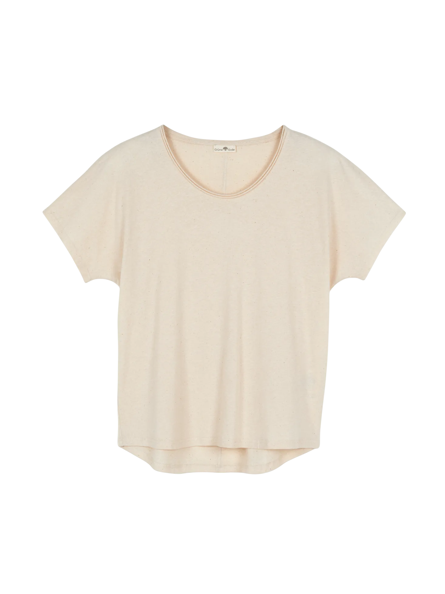 Kurzarmshirt aus Bio Baumwolle/Hanf(natur, 40)