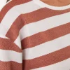 Kurzarmshirt aus Bio Baumwolle(bernstein/offwhite, S)