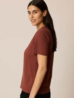 Kurzarmshirt aus Bio Baumwolle(maroni, 38)