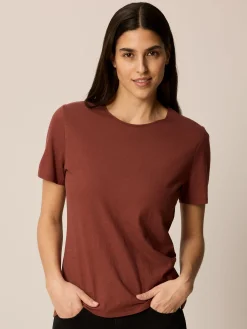 Kurzarmshirt aus Bio Baumwolle(maroni, 38)