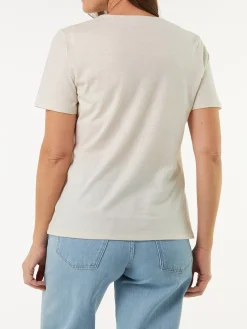 Kurzarmshirt aus Bio Baumwolle(perlmutt, 38)