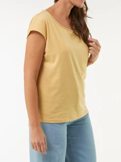 Kurzarmshirt aus Bio Baumwolle/Hanf(rattan, 40)