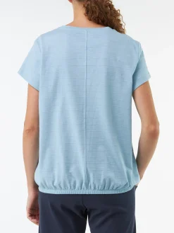 Kurzarmshirt aus Bio Baumwolle(aqua, XS)