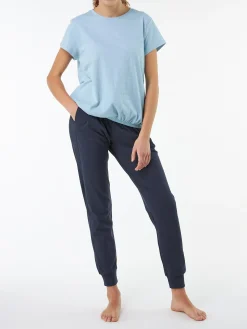 Kurzarmshirt aus Bio Baumwolle(aqua, XS)