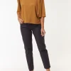 Kurzarmshirt aus Bio Leinen(antik messing, XS)