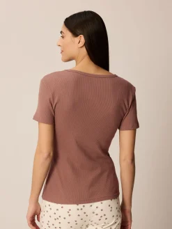 Kurzarmshirt100 % Bio-Baumwolle (kaffee, XS)