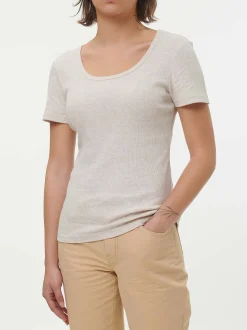 Kurzarmshirt100 % Bio-Baumwolle (natur melange, XL)