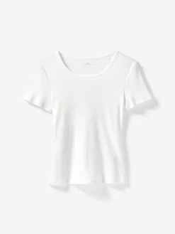 Kurzarmshirt100 % Bio-Baumwolle (weiß, XS)