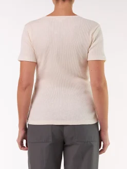 Kurzarmshirt Rippe aus Bio Baumwolle(natur, XS)