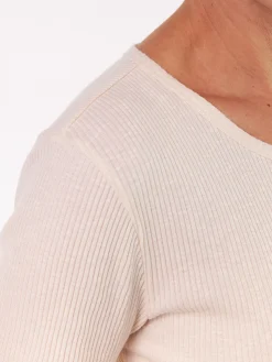 Kurzarmshirt Rippe aus Bio Baumwolle(natur, XS)