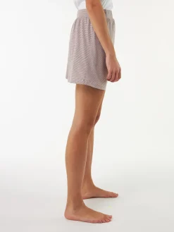 Kurze Schlafhose aus Bio-Baumwolle(ringel kaffee, S)