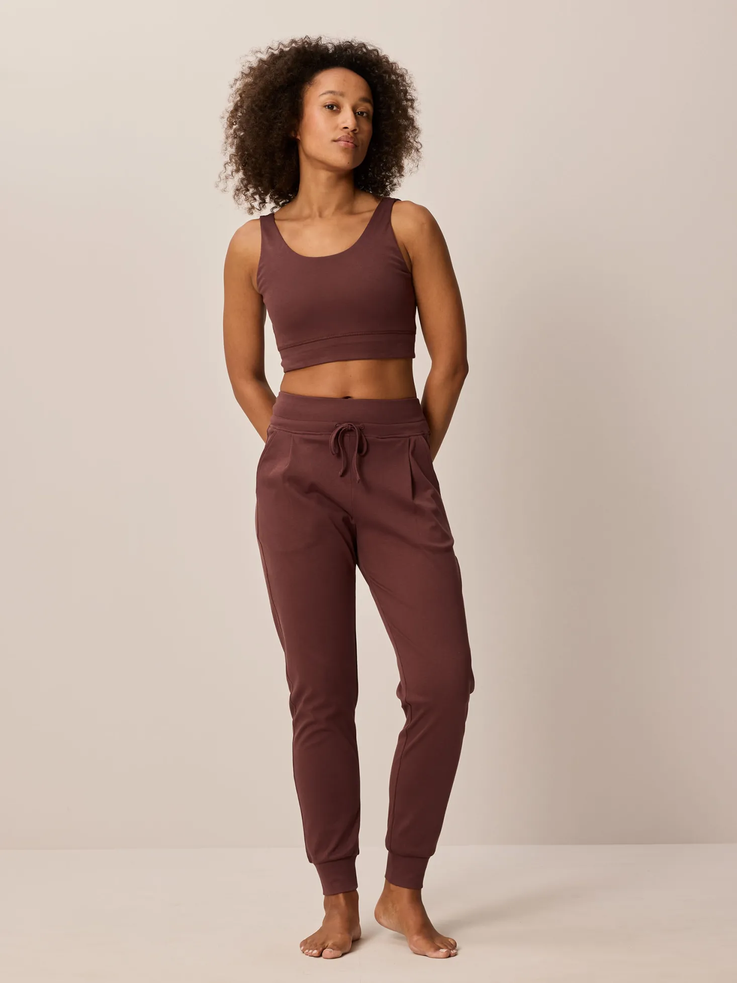 kurzes Top aus Bio Baumwolle(chocolat, 36)