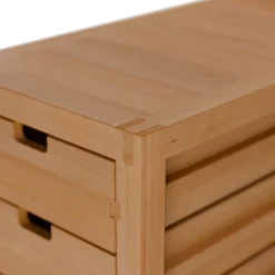 Ladenschrank Quint inkl. 6 LadenB 34 x T 70/80 x H 72 cm (Buche, T 70cm)