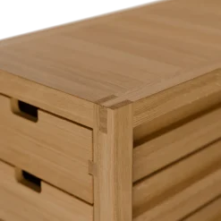 Ladenschrank Quint inkl. 6 LadenB 34 x T 70/80 x H 72 cm (Eiche, T 70cm)