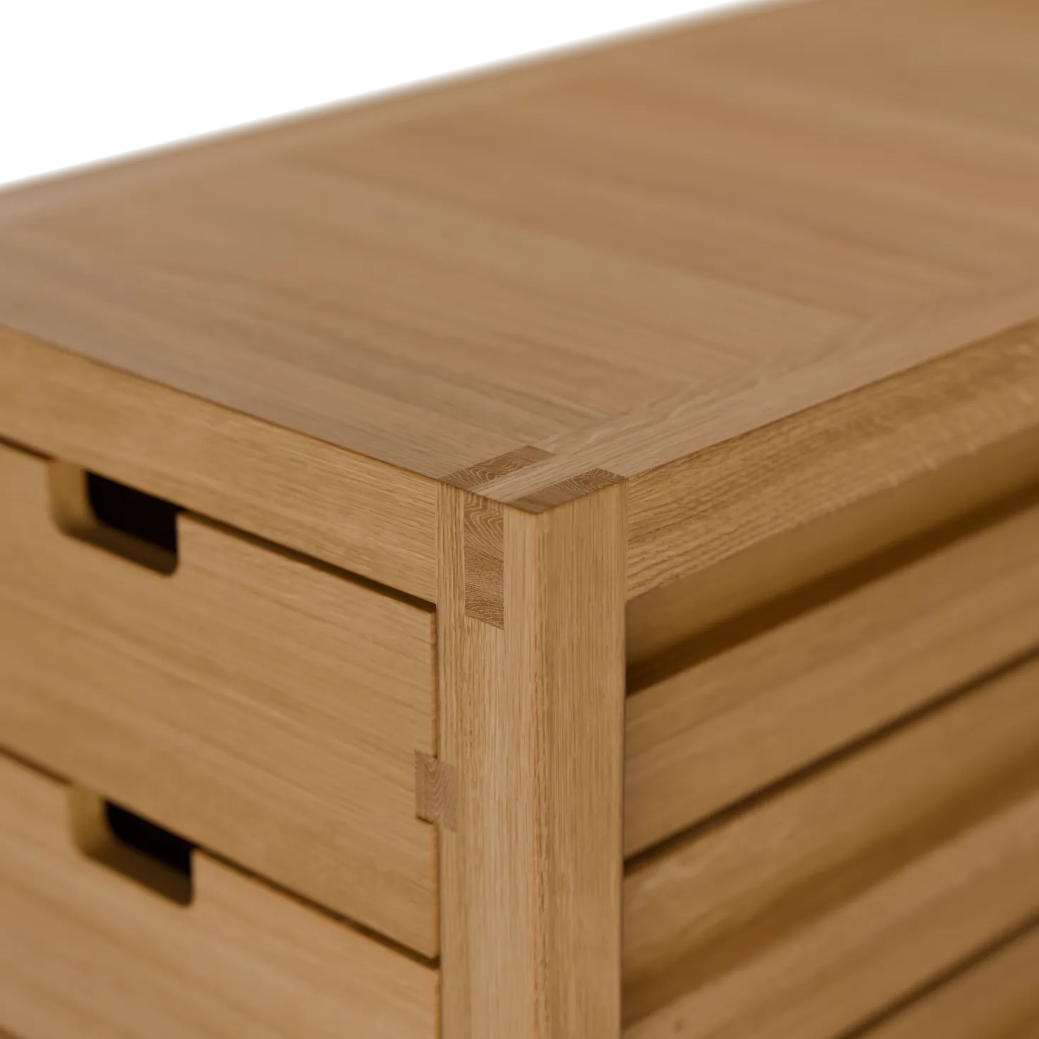 Ladenschrank Quint inkl. 6 LadenB 34 x T 70/80 x H 72 cm (Eiche, T 70cm)