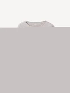 Langarmshirt aus Bio Baumwolle/Wolle(grau melange, 38)