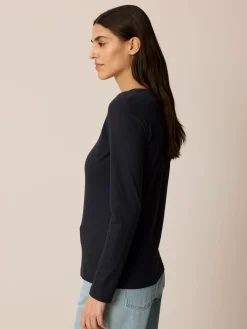Langarmshirt aus Bio Baumwolle(navy, 38)