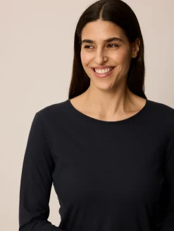Langarmshirt aus Bio Baumwolle(navy, 38)