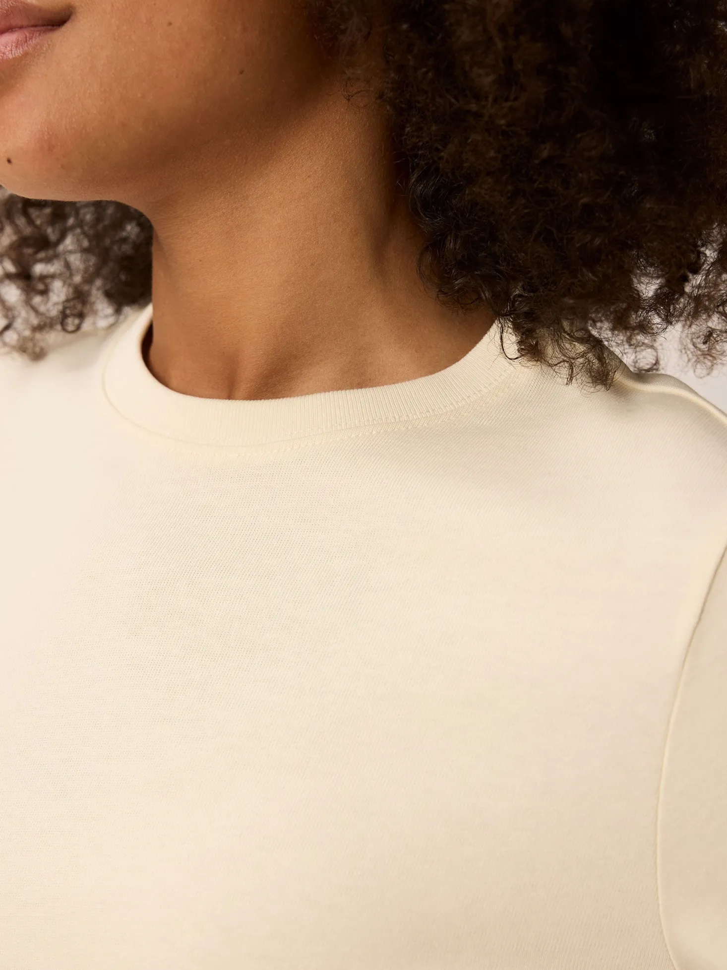 Langarmshirt aus Bio Baumwolle(offwhite, M)