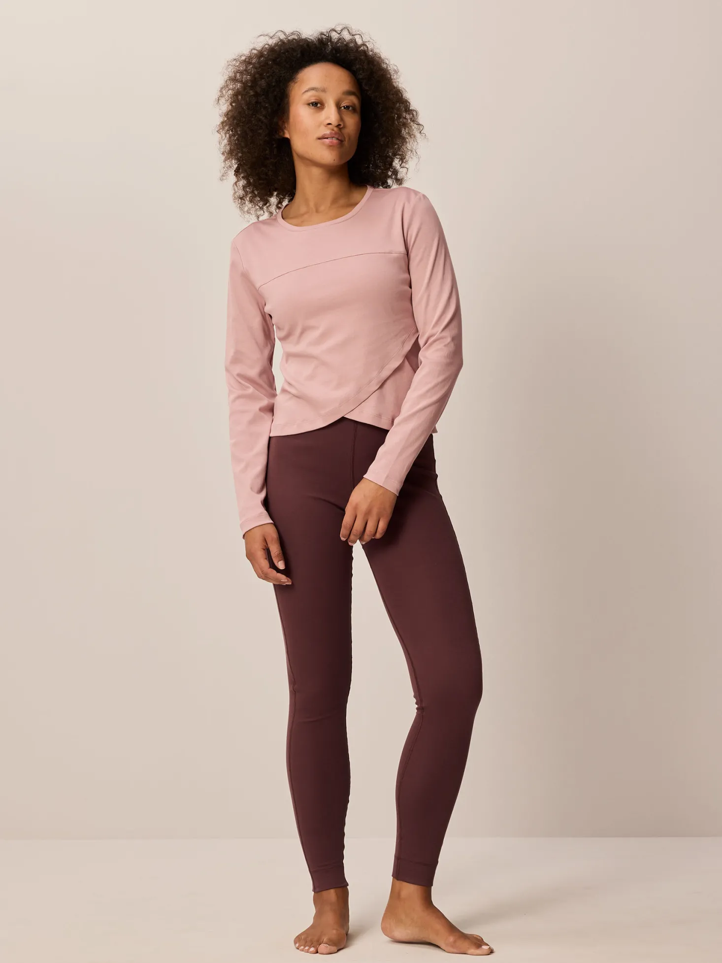 Langarmshirt aus Bio Baumwolle(winterrose, XL)