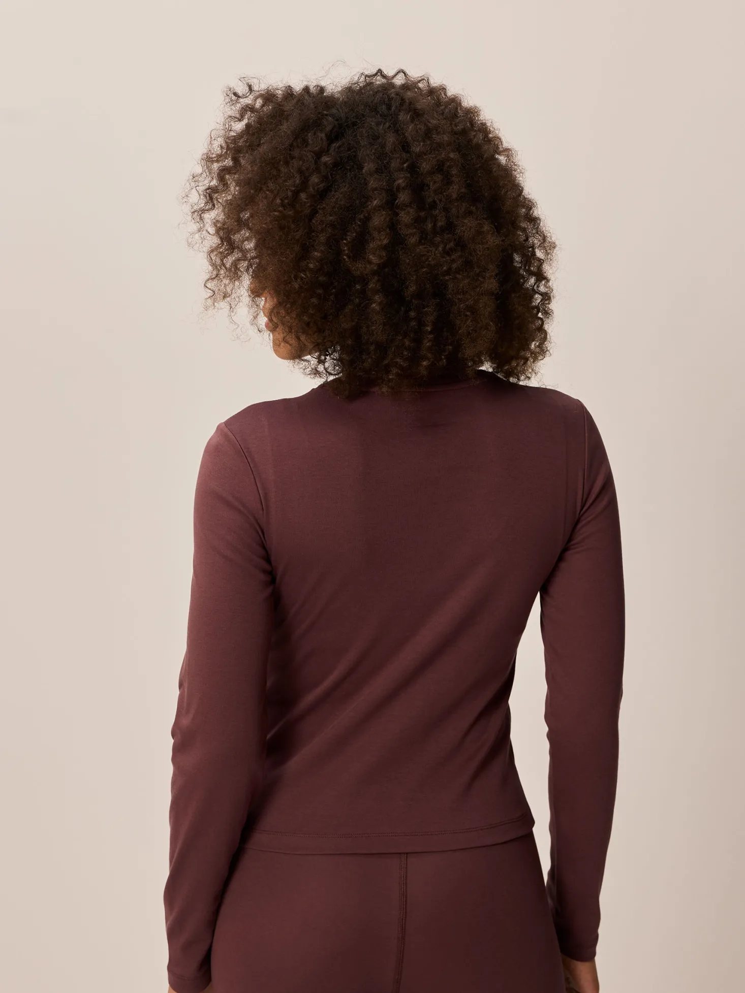 Langarmshirt aus Bio Baumwolle(chocolat, L)