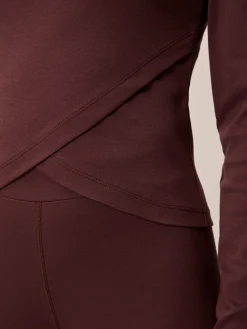 Langarmshirt aus Bio Baumwolle(chocolat, L)