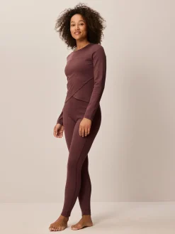 Langarmshirt aus Bio Baumwolle(chocolat, L)