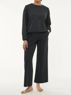 Langarmshirt aus Bio Baumwolle(schwarz, XS)