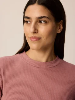Langarmshirt aus Bio Baumwolle/Wolle(rosenholz, 38)