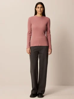 Langarmshirt aus Bio Baumwolle/Wolle(rosenholz, 38)