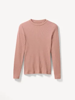 Langarmshirt aus Bio Baumwolle/Wolle(rosenholz, 38)