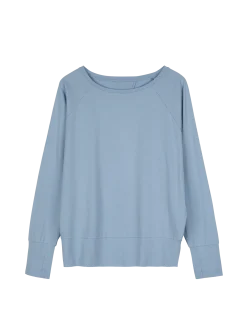 Langarmshirt aus Bio Baumwolle(kornblume, M)