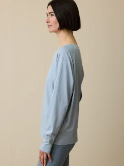 Langarmshirt aus Bio Baumwolle(kornblume, M)