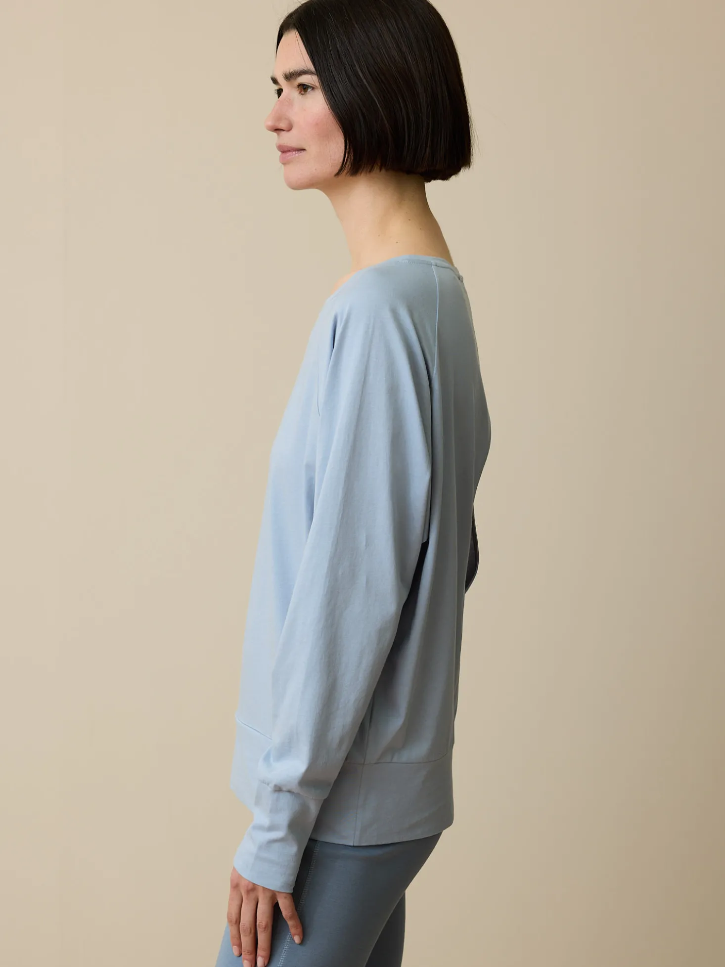 Langarmshirt aus Bio Baumwolle(kornblume, M)