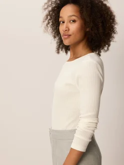 Langarmshirt aus Bio Baumwolle/Wolle(natur, 38)