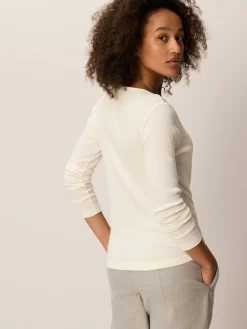 Langarmshirt aus Bio Baumwolle/Wolle(natur, 38)