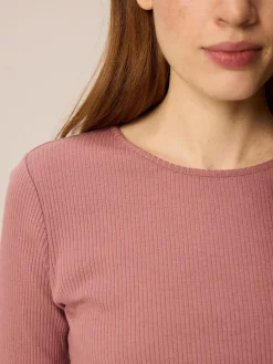 Langarmshirt aus Bio Baumwolle/Wolle(rosenholz, 38)
