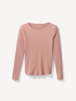 Langarmshirt aus Bio Baumwolle/Wolle(rosenholz, 38)