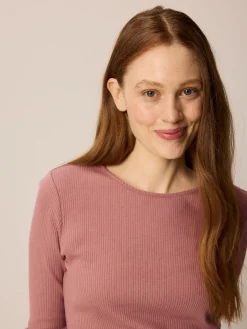 Langarmshirt aus Bio Baumwolle/Wolle(rosenholz, 38)