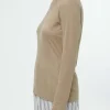 Langarmshirt aus Bio Baumwolle(light khaki, 46)