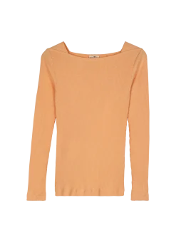 Langarmshirt aus Bio Baumwolle(peach, XXS)