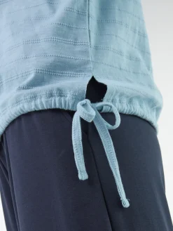 Langarmshirt aus Bio Baumwolle(aqua, XS)